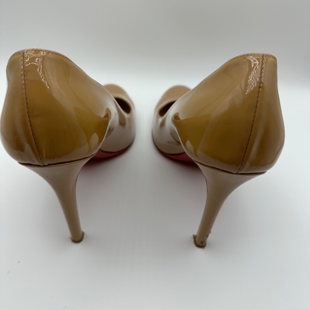 Christian Louboutin Simple 100 nude patent pumps size 40 - Picture 5 of 9